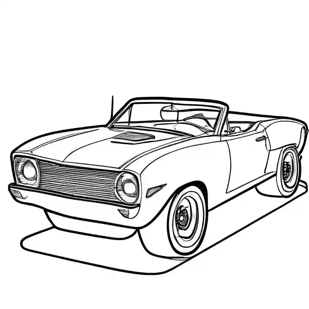 Convertible Cars coloring pages